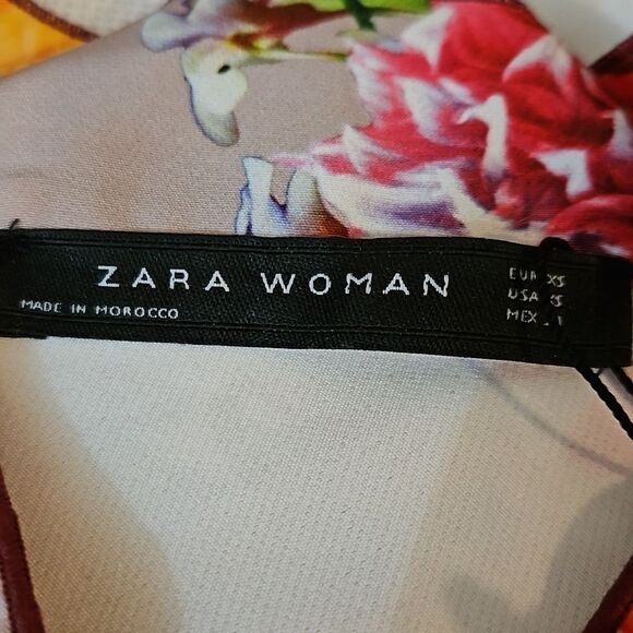 NWT Zara Floral Kimono top size XS - Picture 7 of 10